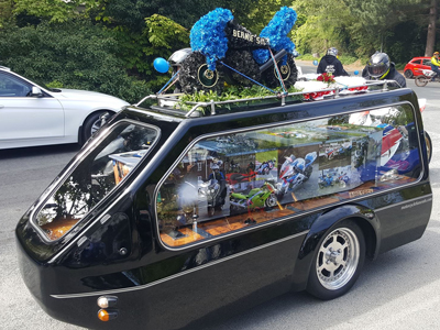 Mototcycle sidecar hearse